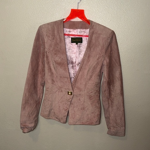 Danier Jackets & Blazers - Vintage Dusty pink suede blazer by Danier